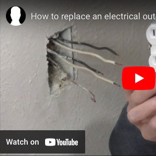 How to replace an electrical outlet