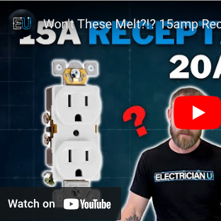 Won't These Melt?!? 15amp Receptacles on 20 amp Circuits!!!